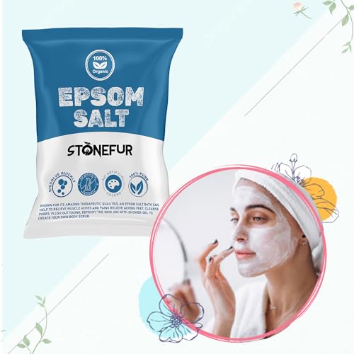 STONEFUR Epsom Salt For Pain Relief Epsom Salt For Foot Epsom Salt For Bath Epsom Salts For Feet Pain For Muscle Relief, Relieves Aches & Pain Epsom Bath Salt Crystal and Bath... - Image 2