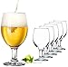 PLATINUX Set di 6 bicchieri da birra, 300 ml (max.400 ml), boccali di birra in vetro con boccale di birra e boccali di tulipano