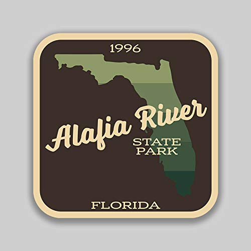 JB Print Alafia River State Park Sticker Explore Wanderlust Camping Florida Vinyl Decal Sticker Car Waterproof Car Decal Bumper Sticker 5"