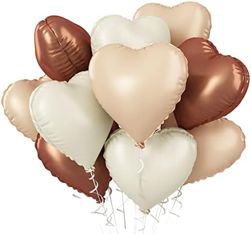 Blue Silver Balloon Heart, 10Pcs Blue Foil Heart Balloons, Blue Silver Heart Shape Balloons 18inch Foil Balloons for Helium Birthday Decorations for Boys Men, Valentines Day, Wedding, Baby Shower