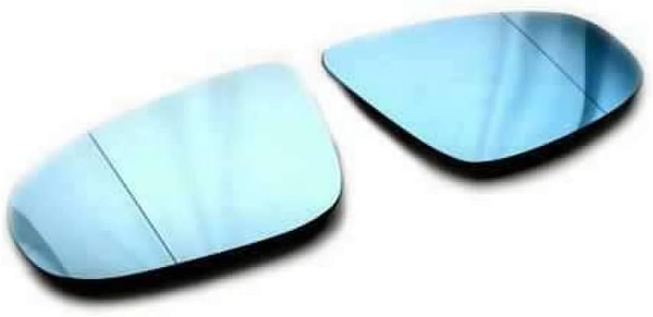 Aspherical Blue Blind Spot Heated Mirror Glass Pair for VW Golf MK6 GTI R Rabbit