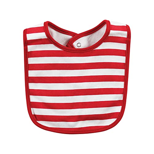 Image of Hudson Baby Unisex Baby Cotton Bibs, Pirate Shark, One Size