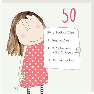 Rosie Made A Thing Bucket List Female 50th Birthday Card Greeting Cards GFA010