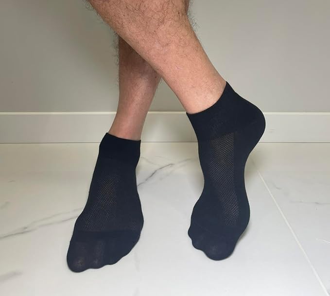 Image of RONDO 3 Pack Thin Ankle Socks - Unisex Ultra Thin Breathable Athletic Socks - Low Cut Running Ankle Socks - Thin Cotton Socks
