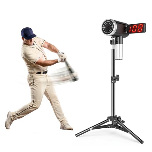 JASCOPRO Upgrade Baseball Radar Gun with Tripod,LED + LCD Dual Display, Accuracy Speed Radar Gun for Pitching & Swing, Handheld or Hand Free Multi-Sport Speed Radar Training Equipment for All Players