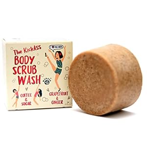 Morava Exfoliating Body Scrub Bar – Natural Coffee & Sugar Body Scrub for Smooth, Nourished & Glowing Skin, Vegan, Cruelty free Sugar scrub for body(Grapefruit and Ginger, 3.17 oz)