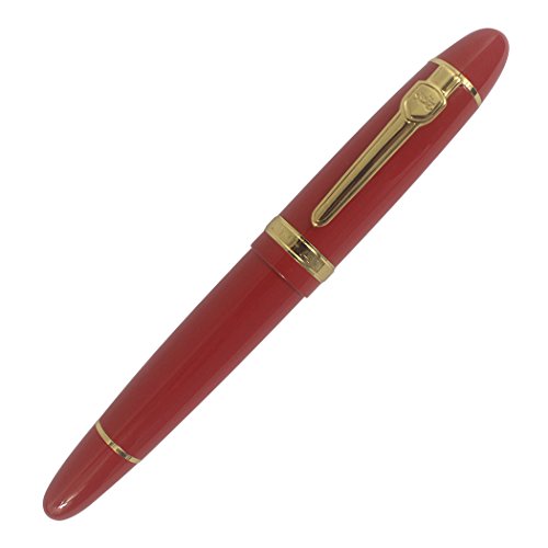 Zoohot Jinhao 159 Red Rollerball Pen Heavy Big Pen Gold Trim #TOP1