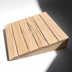 Cxllisionary Massive Holz Türschwellenrampe 30x25.8x7cm