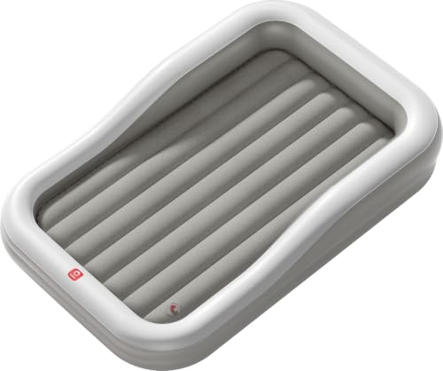 QPAU Inflatable Toddler Travel Bed with 3-Sided...
