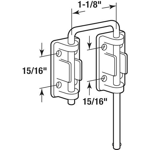 Cerraduras para puertas corredizas de metal 28 cerraduras para puertas corredizas de metal marca Defender Security (2)