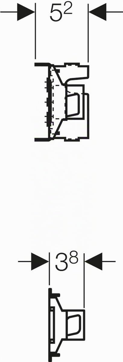Geberit GIS Waschmaschinen Set, UP Unterputz, 461445001