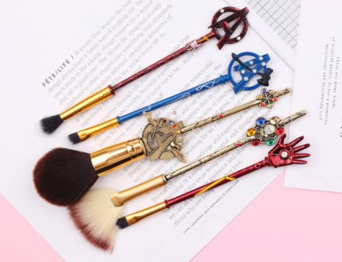 Miniatura 4 de JORCEDI Juego de brochas de maquillaje de cara de película clásica, juego de brochas de maquillaje cosmético en polvo, kit de sombras de ojos para