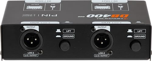 HAYONIK, Direct Box Duplo Estéreo DB400Duo Preto