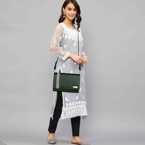 Image of ALSU Women's trendy Sling Bag | handbag | purse | crossbody bag| deattachable straps | adjustable straps |card slots side bag| phone pocket