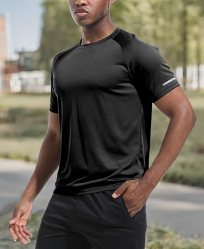 Image of Boyzn 1 or 3 Pack Men's Workout Running Shirts, Dry Fit Moisture Wicking T-Shirts, Sports Gym Athletic Short Sleeve Shirts