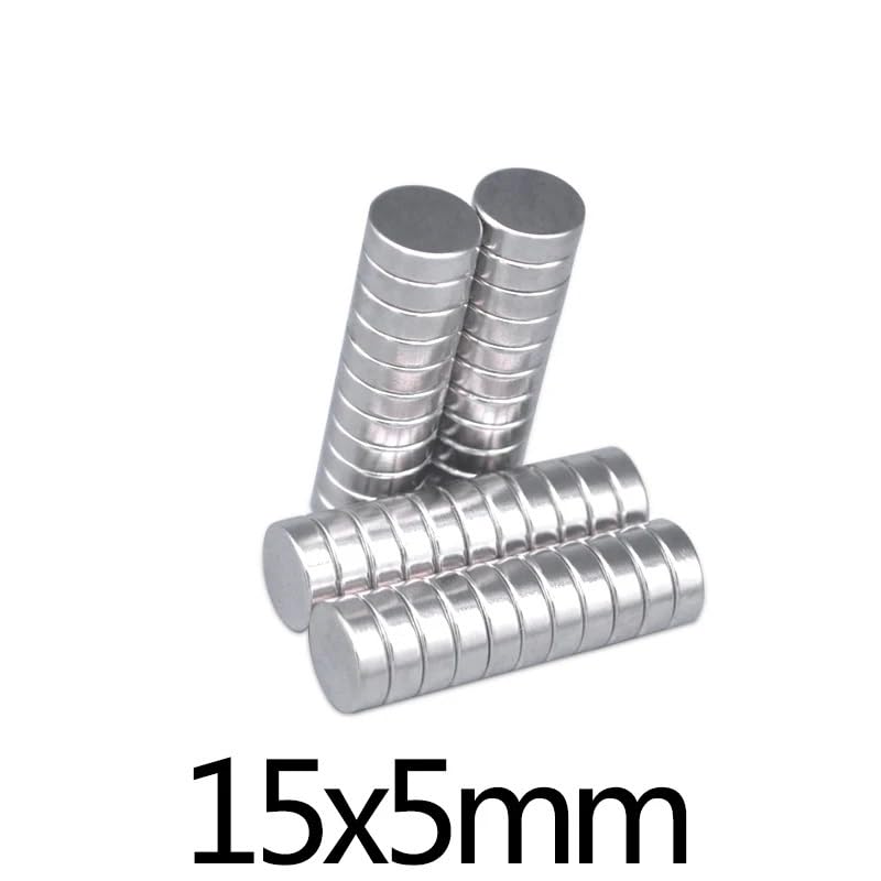 10/20/50pcs 15x5mm Super Magnetic disc 15mmx5mm Permanent Neodymium Round 15 * 5mm Magnet(50pcs)