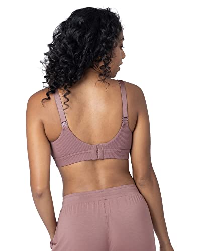 Kindred Bravely Ribbed Signature Cotton Nursing & Maternity Bra (Twilight, Large) #TOP2