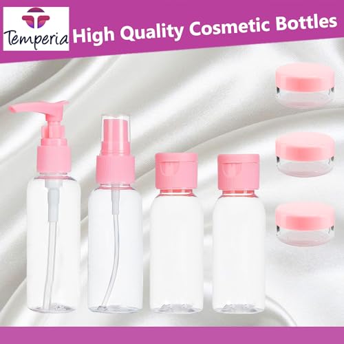 Temperia 7pc Refillable Travel Bottles with Pouch - Image 5