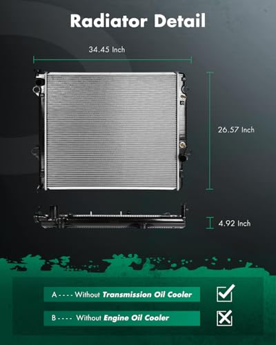 Image of SCITOO 2581 Radiator Compatible for LX for GX470 & for Toyota for 4Runner