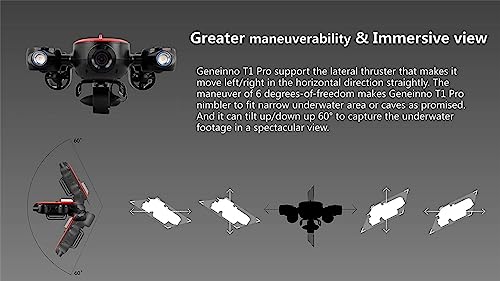 Underwater Drone ROV Robot with 4K UHD Action Camera Remote Control Shooting Under Water Camera Unmanned Submarine for Diving Fishing (150m) - Image 4