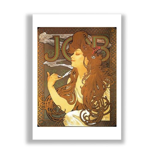 Alphonse Mucha Job affiche Art Nouveau grand format pour décoration murale