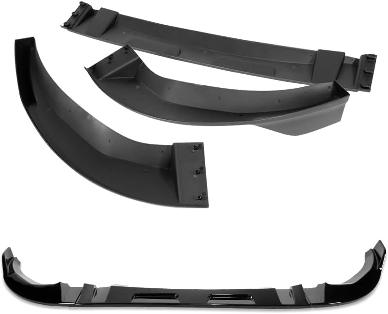3pcs Front Bumper Lip Spoiler Body Kit Compatible with 2018-2021 BMW X3 X4 G01 G02 M-Sport 2019 2020 (Painted Black)
