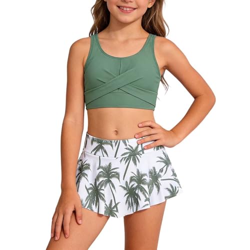 Maillot de bain fille 12-14 ans premium à motif imprimé tournesol