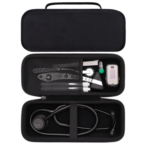 Image of Black Stethoscope Case for 3M Littmann,MDF, ADC, Omron