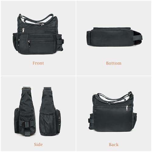 Image of VOLGANIK ROCK Crossbody Bags for Women RFID Lightweight Travel Shoulder Bag Waterproof Nylon purses and handbags Pocketbook