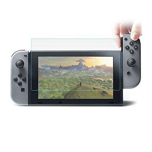MUNDDY Protector de Pantalla de Cristal Templado para Nintendo Switch Espesor 0,30 mm,2.5D Round Edge,[9H Dureza] [Alta Transparencia] [Sin Burbujas] [Ajuste (1 Protector) Cover