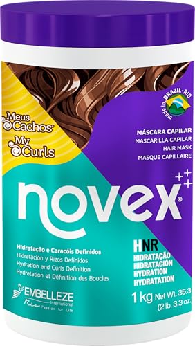 Novex Mascarilla Capilar My Curls con Extractos de Frutas Nutritivos y Aceites Hidratantes para Hidratación y Definición de Rizos, Adecuada para todas las Texturas de Cabello Rizado 1kg
