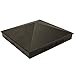 Nuvo Iron Decorative Pyramid Aluminium Post Cap for (True) 6" x 6" Posts - Black