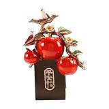 Sharplace Estatua de Manzana, Decoración China de Feng Shui, Manualidades para Gabinete, Boda, año Nuevo