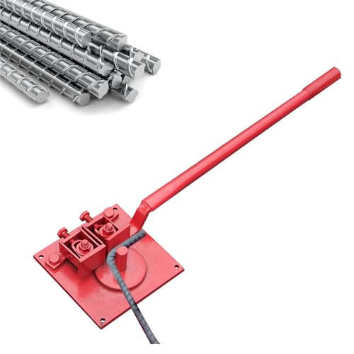 Cintreuse manuelle pour barres en acier de 1 à 20 mm - Heavy Duty avec 74 cm de longueur totale, poignée de 55 cm et plaque de 8 mm d'épaisseur - Idéal pour le bricolage et les projets de construction
