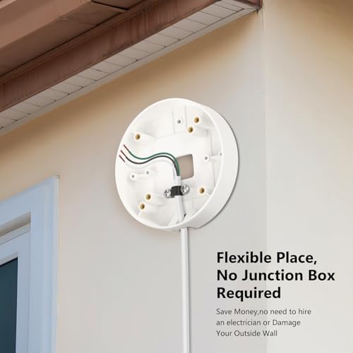 image for CaGuan 2in1 Power Adapter and Floodlight Cam Plug-in Mount Compatible 