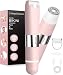Bikini Trimmer Women 2-in-1 Facial Hair Remover for Women,USB-C Razors Woman,Dual Head Shaver Women with Smart Light for Intimate,Lady Shavers for Woman Pubic Hair for Lip Underarm Body,Travel Lock
