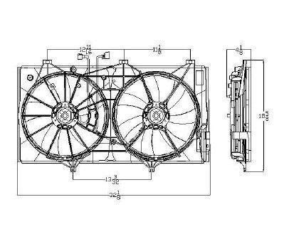 Amazon.com: OE Replacement Condenser Fan Assembly (Partslink 