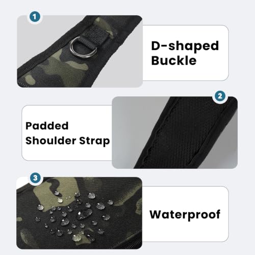 Image of Sling Bag, Crossbody Bag with Zipper Lock, RFID & Water Resistant for Women and Men Small Chest Bag for Travel Casual