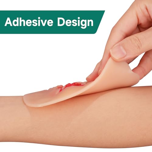 Image of Adhesive Maxillofacial Wound Care Trainer, Exposed Denture Avulsion Simulator, Oral Trauma Simulation, Oral Injury Wound Model for Emergency Care Training