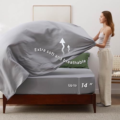 Image of Bedsure King Size Comforter Set - 7 Pieces Reversible Olive Green Bedding, King Size Bed Set for All Seasons, Bed in a Bag with Down Alternative Comforter, Sheets, Pillowcases & Shams
