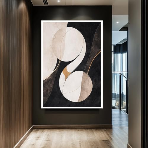 Grande toile abstraite imprimée pour mur vide | Solution déco salon 70x110cm - 3