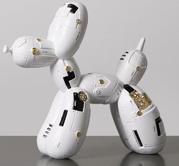 Estatua de Perro Globo de Resina para Decoración