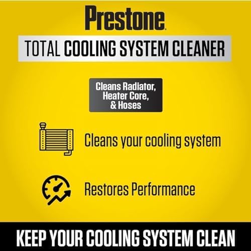 Prestone AS105R-6 Total Cooling System Cleaner for Radiator, Heater Core, and Hoses, 32 oz., 6-Pack