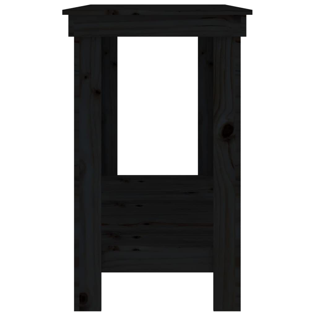 Banco de trabajo robusto con estante de madera maciza de pino, práctico banco de trabajo de pino para el garaje, madera maciza de 80 x 50 x 80 cm, mesa de trabajo con espacio para herramientas