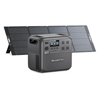 BLUETTI Solar Generator Elite 200 V2 with 350W Solar Panel Included (Ships Separately), 2,073.6Wh Portable Power Station w/ 4 2,600W AC Outlets, 17-Year Lifespan, LFP Power for Camping, Off-grid