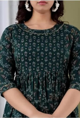 Image of Women's Maternity Kurti for Feeding Zippers | Feeding Kurti with Concealed Zip for Pre & Post Pregnancy |Maternity Dresses for Women (Combo Pack of 2 Kurti)