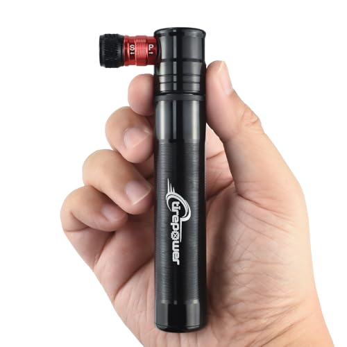 Ctrepower Mini Bike Pump - Presta & Schrader Bicycle Pump - 90 PSI Tire Pump for Road & MTB...