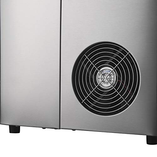 WOLTU Eiswürfelmaschine 2,2L, 4min Selbstreinigung, Eiswürfelbereiter 15kg eiswürfel in 24h, 2 Größen (Klein & Groß), Ice Maker Machine Für Camping, Haus, Büro & Party, Silber – Bild 5