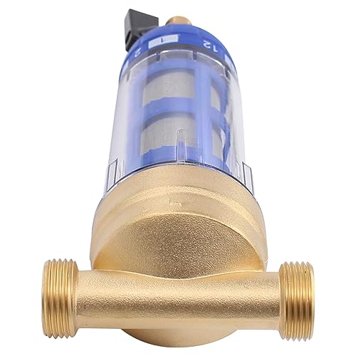 Wasserfilter wiederverwendbare Rückspülfilter Wasser Vorfilter Entkalken Regler Filter Hauswasserfilter Brunnenwasserschlauch Sedimentfilter 3/4 Wasserreiniger für ganzes Haus Wasserversorgungssystem