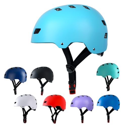 Image of Skateboard Bike Helmet,3 Sizes for Adults Youth Teen Kids Toddler | Adjustable for Men Women Boys Girls,Safety Certified Multi-Sport for Scooter Skate Bicycle Skating Rollerblading